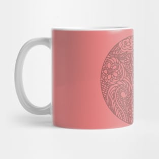 FLOWERS & CATS MANDALA RED Mug